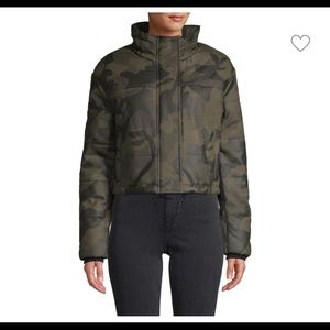 Bagatelle Camo Crop Puffer Jacket